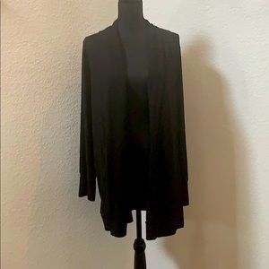 Long Black Cardigan - XL